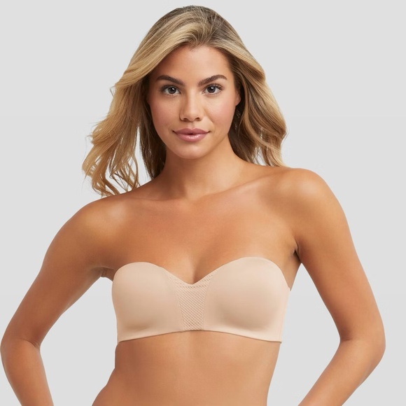 NWT Maidenform Wireless Strapless Bra in Beige Size 38D - Picture 1 of 13